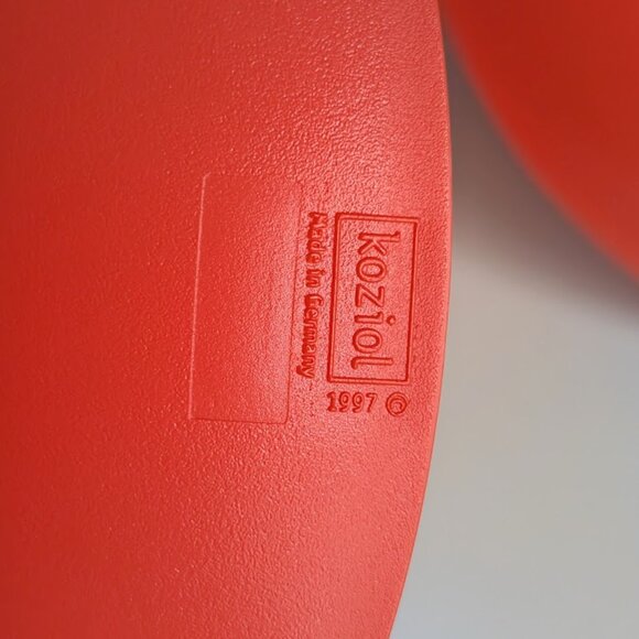 Koziol Babell Etagere Red Plastic Christmas Tree Tidbit Serving Tray 3 Tier Dish - Picture 8 of 14